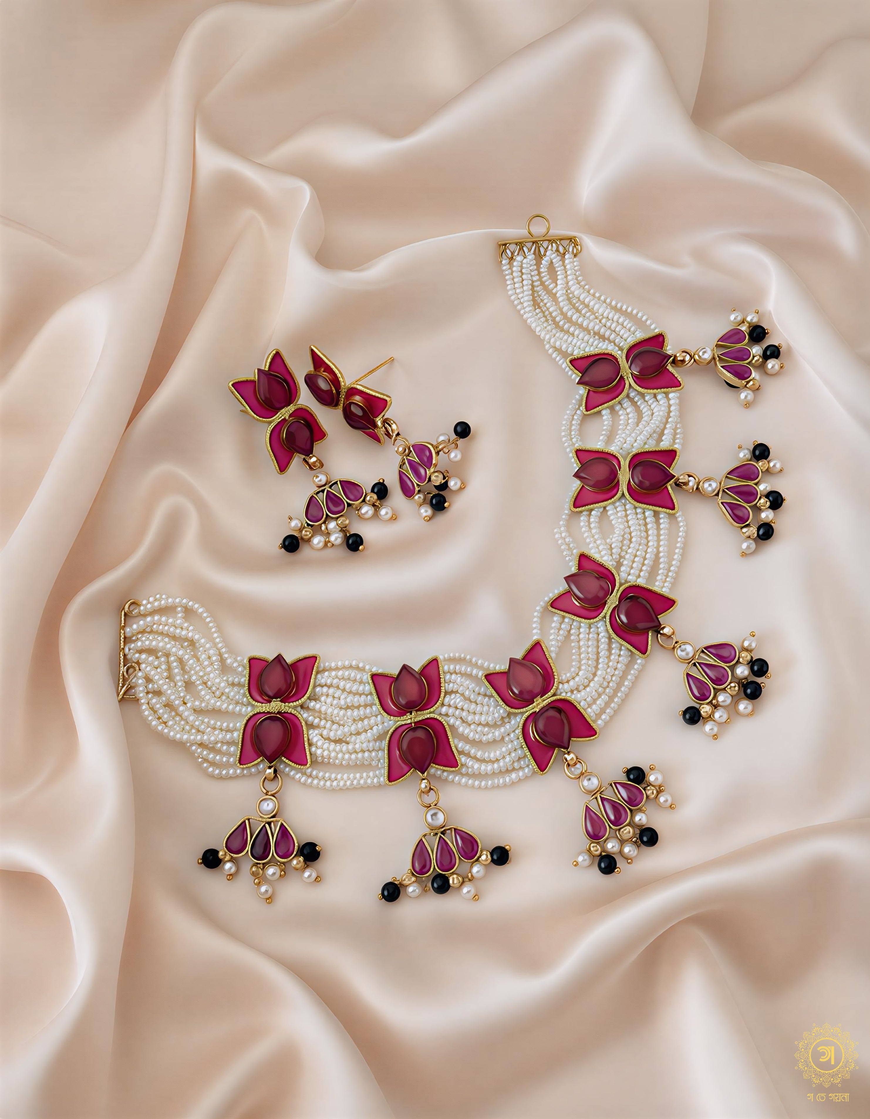 Poddoful Meena Work Choker Set