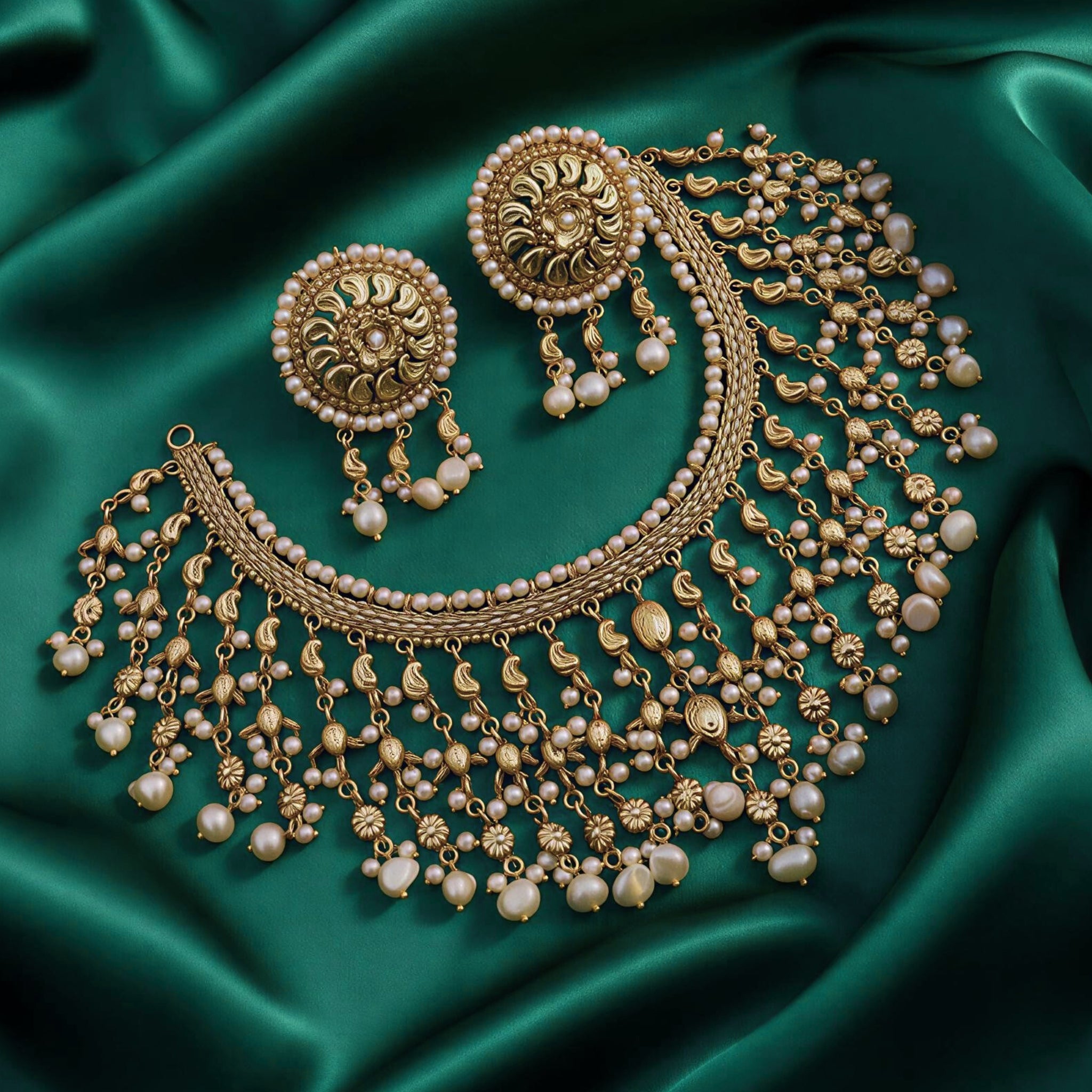 Semi-Bridal Necklace Set