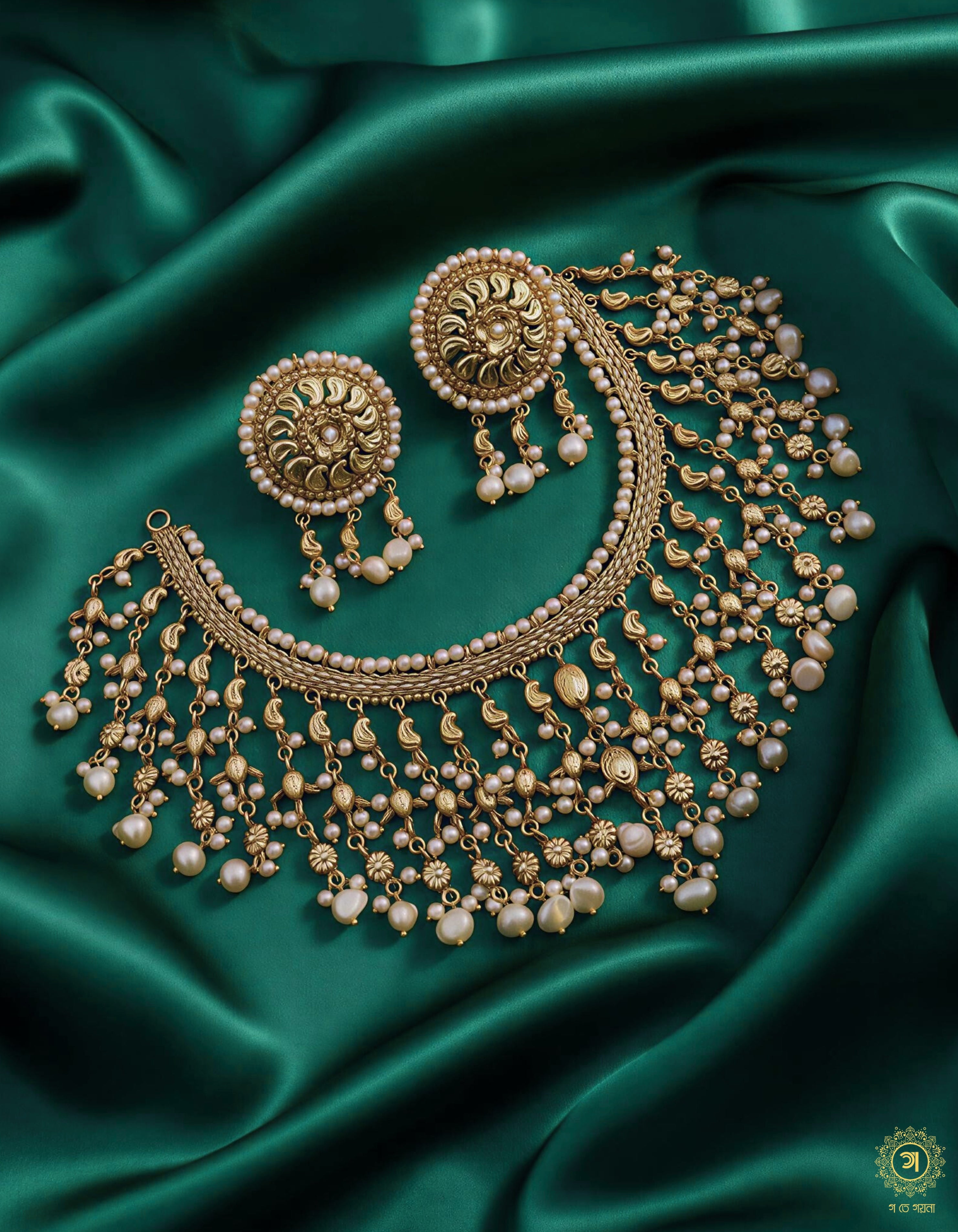 Semi-Bridal Necklace Set